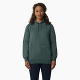 Dickies Women's Water Repellent Sleeve Logo Hoodie - Lincoln Green Size XS (FW202)