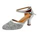 OAVQHLG3B Sandals for Women Clearance Under $10 Womens Fashion Waltz Modern Dance Shoes Ballroom Latin Dance Soft Bottom Sandals
