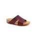 Wide Width Women's Beverly Slip On Sandal by SoftWalk in Dark Brown (Size 10 W)