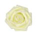 60pcs Artificial Roses Flowers Real Looking Fake Roses Artificial Foam Roses Decoration DIY for Wedding Bouquets Centerpieces Arrangements Party Baby Shower Home Decorations (Cream White)