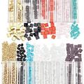 About 750 Pcs Tila Beads Glass Seed Beads Set 2 Styles 2-Hole Glass Tila Beads 3 Colors Czech Two-Hole Seed Beads and 300Pcs Round Seed Beads for Bracelet Necklace Earring Jewelry Making