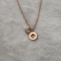 Kate Spade Jewelry | Kate Spade Rose Gold Pendant Spade Charm Adjustable Necklace Chain | Color: Gold/Pink | Size: Os