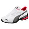 Sneaker PUMA "TAZON 6 FM", Gr. 45, rot (puma weiß, puma schwarz, puma silber), Synthetik, sportlich, Schuhe Modernsneaker Sneaker low, Topseller