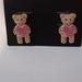 Torrid Jewelry | Bear & Heart Crystal Earrings | Color: Gold/Pink | Size: 1"X0.5"