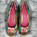 Lilly Pulitzer Shoes | Lilly Pulitzer Beautiful Floral Espadrilles Wedges, Sandals | Color: Orange/Pink | Size: 8.5