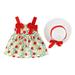 Girls Size 5 Dresses Dress for Baby Girl Floral Baby Princess Bowknot Suspenders Sleeveless 6M-3Y Girls Set Hat Dress Printed Girls Dresses Girls plus Dress Mint Puffy Dress for Girls