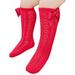 Peyakidsaa 1 Pair Kids Baby Girls Cotton Lace Stockings Toddlers Warm Bowknot Long Tube Socks 0-3 Years