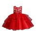 3x Denim Dress Clothes Girl 6 Years Toddler Clothes Gown Girl Party Princess Kid Lace Sleeveless Dress Tulle Girls Dress&Skirt Flower Girl Dress Baby Girls Hot Dress