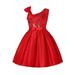 Dresses for Baby Girls Girls Clothes 5 Years Old Toddler Kids Girls Prints Sleeveless Party Hoilday Frocks Court Style Denim Toddler Dress Girl Kids Dress Ballet Flat Elastic Strap Suede Shoes
