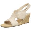 Clarks Damen Kyarra Aster Keilsandale, Sand Metallic, 40 EU