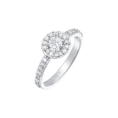 Elli Zirkonia Klassik Verlobung 925 Silber 52 Damen Image