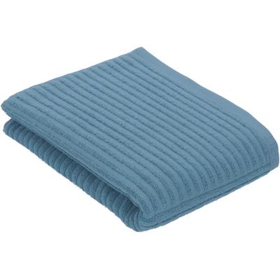 Handtuch ESPRIT "Modern Lines", blau (cosmos), B:67cm L:140cm, Walkfrottier, Obermaterial: 100% Baumwolle, Handtücher (Packung), mit Hoch-Tief Linienstruktur Image