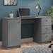 MADESA Modern 53 inch Computer Writing Desk w/ Drawers & Door, Executive Desk, Wood PC Table Wood in Gray | 30.31 H x 53.54 W x 17.72 D in | Wayfair