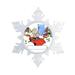 The Holiday Aisle® Personalized Friendly Folks Cartoon Snowflake Brothers, Cousins, Friends Christmas Holiday Shaped Ornament Plastic | Wayfair