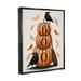 The Holiday Aisle® Boo Ravens Pumpkin Stack by Elizabeth Tyndall - Textual Art on Canvas in Black/Brown/Orange | 21 H x 17 W x 1.7 D in | Wayfair