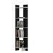 East Urban Home Hutcherson 66.93" H x 17.72" W Corner Bookcase Wood in White/Black | 66.93 H x 17.72 W x 8.66 D in | Wayfair