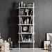 East Urban Home Dillon 68.5" H x 23.62" W Steel Floating Bookcase in White | 68.5 H x 23.62 W x 8.66 D in | Wayfair