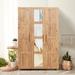 East Urban Home Petillo Armoire Wood in Brown | 74.41 H x 47.24 W x 18.9 D in | Wayfair 0948BC93A25049E1BF747F9613F24057