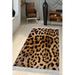 Brown 39 x 0.35 in Indoor Area Rug - East Urban Home Alarik Animal Print Black/Area Rug Silk | 39 W x 0.35 D in | Wayfair
