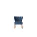 Side Chair - East Urban Home Turk 19.69" W Polyester Side Chair Polyester in Blue | 26.38 H x 19.69 W x 31.5 D in | Wayfair