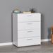 East Urban Home Alhanouf 4 Drawer 28.74" W Chest Wood in White | 37.8 H x 28.74 W x 17.32 D in | Wayfair D8747D2CBA28454DAC8B2128BBF45E1C