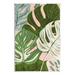 Stupell Industries Layered Monstera Plant Leaves Giclee Art By Ziwei Li Wood in Brown/Green/Pink | 19 H x 13 W x 0.5 D in | Wayfair as-533_wd_13x19