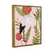 Stupell Industries Pink Varied Botanical Bird Giclee Art By Melissa Wang Wood in Brown/Green/Pink | 31 H x 25 W x 1.7 D in | Wayfair