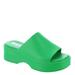 Steve Madden Slinky-J - Womens 6 Green Sandal Medium