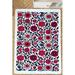 Red/Blue Rectangle 3'11" x 5'3" Area Rug - East Urban Home Adolfus Flow Floral Machine Woven Area Rug in 63.0 x 47.0 x 0.04 in white | Wayfair