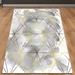 White 59 x 39 x 0.39 in Area Rug - East Urban Home Roesler Geometric Machine Woven /Velvet Area Rug in Gray | 59 H x 39 W x 0.39 D in | Wayfair