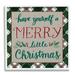 Stupell Industries Merry Little Christmas Plaid at-109 Wood in Brown/Green/Red | 12 H x 12 W x 1.5 D in | Wayfair at-109_wfr_12x12
