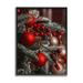 Stupell Industries Hanging Red Ornaments Christmas at-260 Wood in Brown/Green/Red | 14 H x 11 W x 1.5 D in | Wayfair at-260_fr_11x14