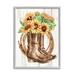 Stupell Industries Southern Sunflower Bouquet Boots Giclee Art By Kim Allen Wood in Brown | 20 H x 16 W x 1.5 D in | Wayfair as-286_gff_16x20