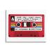 Stupell Industries W/ The Right Music Vintage Cassette Canvas Wall Art By Kamdon Kreations Canvas in Black/Red/White | Wayfair ar-977_cn_16x20