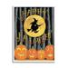 Stupell Industries Happy Halloween Forest Witch at-169 Wood in Black/Brown/Orange | 20 H x 16 W x 1.5 D in | Wayfair at-169_wfr_16x20