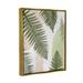 Stupell Industries land Nature Fern Leaves Framed Floater Canvas Wall Art By Ziwei Li 21.0 H x 17.0 W x 1.7 D in green/whiteCanvas | Wayfair