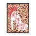 Stupell Industries Life Is A Party Dress Like It Phrase Framed Giclee Art By Laura Watson Wood in Brown/Red/White | 20 H x 16 W x 1.5 D in | Wayfair