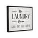 Stupell Industries Laundry Room Wash Dry Fold Repeat Framed Giclee Art By CAD Wood in Black/Brown/White | 25 H x 31 W x 1.7 D in | Wayfair