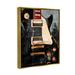 Stupell Industries Vintage Electric Guitar Music Notes Framed Giclee Art By Savannah Miller Wood in Black/Brown | 31 H x 25 W x 1.7 D in | Wayfair