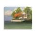 Stupell Industries Tropical Seaside House Boat Canvas Wall Art By Martin Figlinski Canvas in Blue/Green/Red | 16 H x 20 W x 1.5 D in | Wayfair