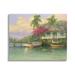 Stupell Industries Tropical Vacation Seaside House Canvas Wall Art By Martin Figlinski Canvas in Green | 16 H x 20 W x 1.5 D in | Wayfair