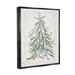 The Holiday Aisle® Nautical Christmas Tree Sea Life - Floater Frame Graphic Art on Canvas in Blue/Green | 21 H x 17 W x 1.7 D in | Wayfair