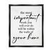 Trinx Important Work You Will Do Family Phrase by Lil' Rue - Floater Frame Textual Art on Canvas in Black | 31 H x 25 W x 1.7 D in | Wayfair