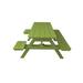 Rosecliff Heights Awat Plastic Outdoor Picnic Table Plastic in Green | 30 H x 70 W x 60 D in | Wayfair 368F05DF74CE40B89A4FB3DC597A1816