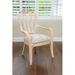 Rosecliff Heights Averygrace Windsor Back Arm Chair Upholstered/Wicker/Rattan/Fabric | 39 H x 21 W x 20 D in | Wayfair
