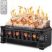 Charlton Home® Caryssa 11.51" H X 20.53" W X 8.56" D Electric Fireplace Stove w/ Remote Control in Black | 11.51 H x 20.53 W x 8.56 D in | Wayfair