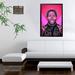 Trinx Post Malone Different New Style - Picture Frame Graphic Art Paper in Black/Pink/White | 36 H x 24 W x 1.25 D in | Wayfair