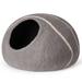 Tucker Murphy Pet™ Donoban Cat Cave Bed -Handmade Wool Cat Bed Cave w/ Mouse Toy Wool | 11.8 H x 17.72 W x 17.72 D in | Wayfair