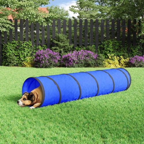 vidaXL Hundetunnel Blau Ø 40×200 cm Polyester