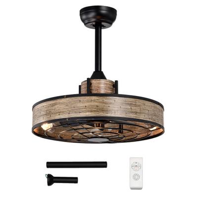 Costway 20 Inch Caged Ceiling Fan with Light and 3...